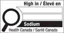 High in Sodium only