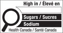 High in Sugars + Sodium